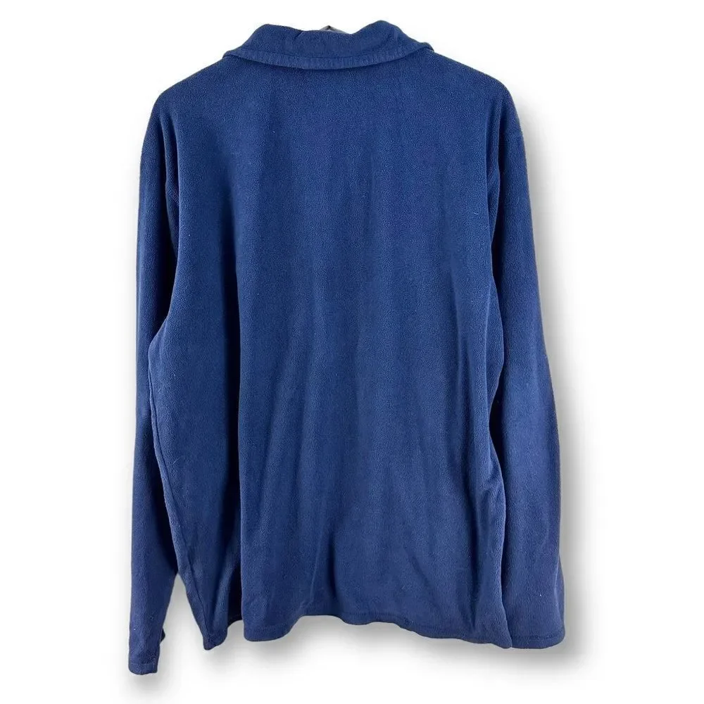 The North Face‎ blue men’s fleece 1/2 zip jacket size L